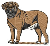 Dogue de Bordeaux embroidery design