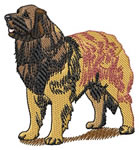 Leonberger embroidery design